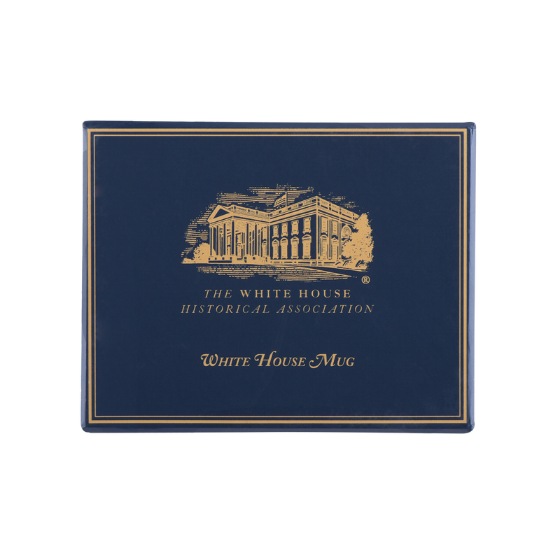 Light Blue White House Mug-In Box