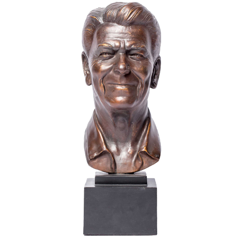 レーガン大統領　ブロンズ President Ronald Reagan Bust – White House Historical Association