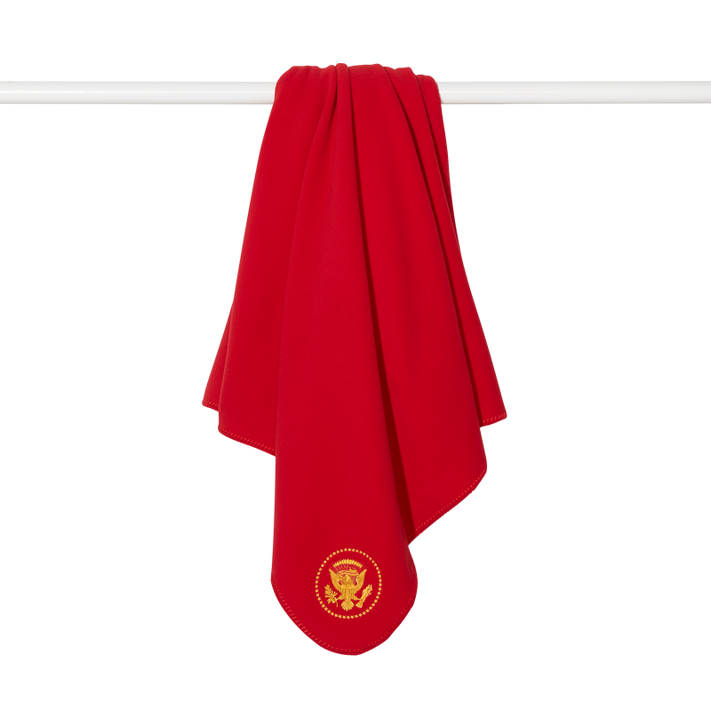 Red Truman Seal Fleece Blanket