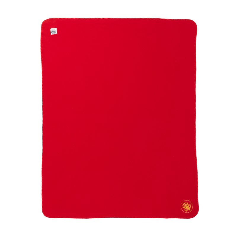 Red Truman Seal Fleece Blanket