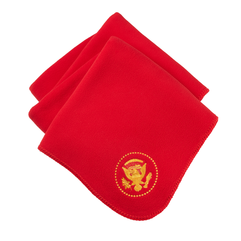 Red Truman Seal Fleece Blanket