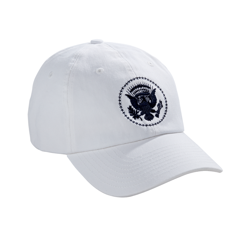 White Truman Seal Hat-Front