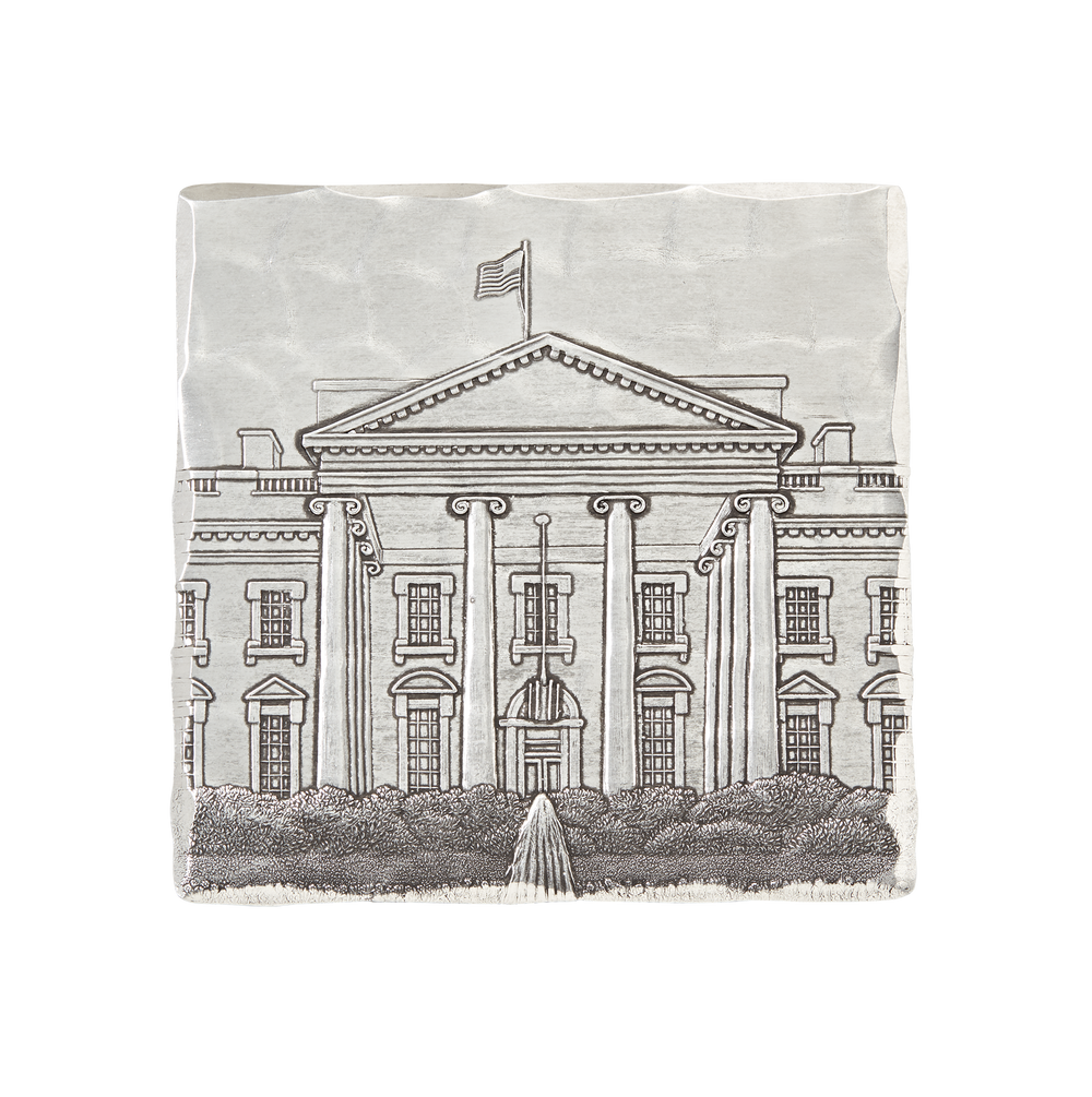 Engraved White House Coaster Set-Single