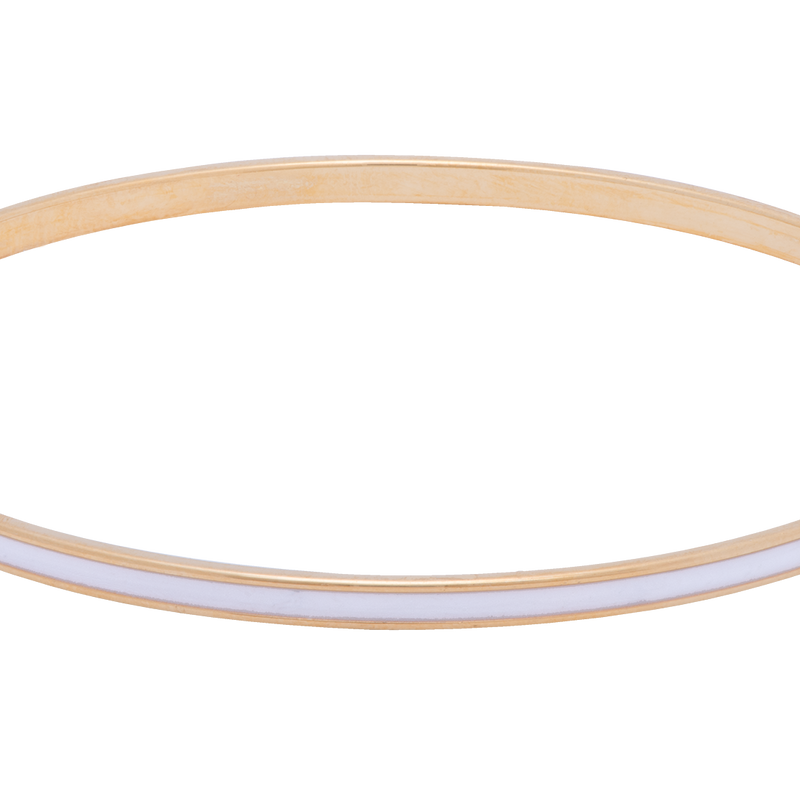 White Enamel Bracelet