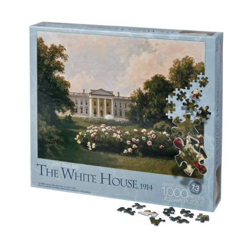 jigsaw puzzle reproduction of The White House in 1914