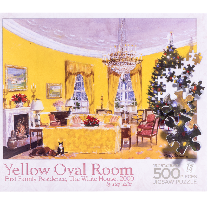 Yellow Oval Room Puzzle-Front of Box