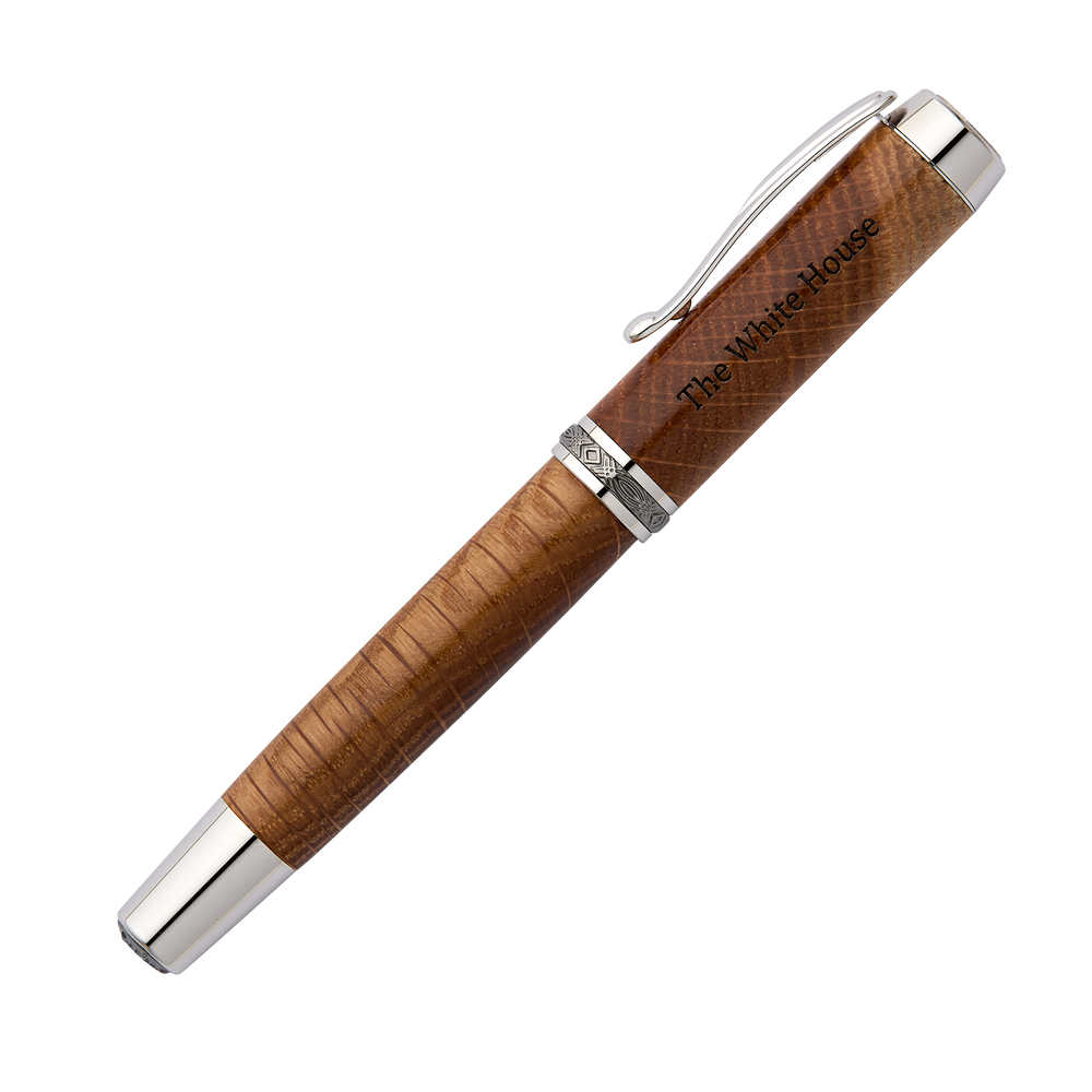 Handcrafted Wooden Rollerball Pen from Truman Renovation