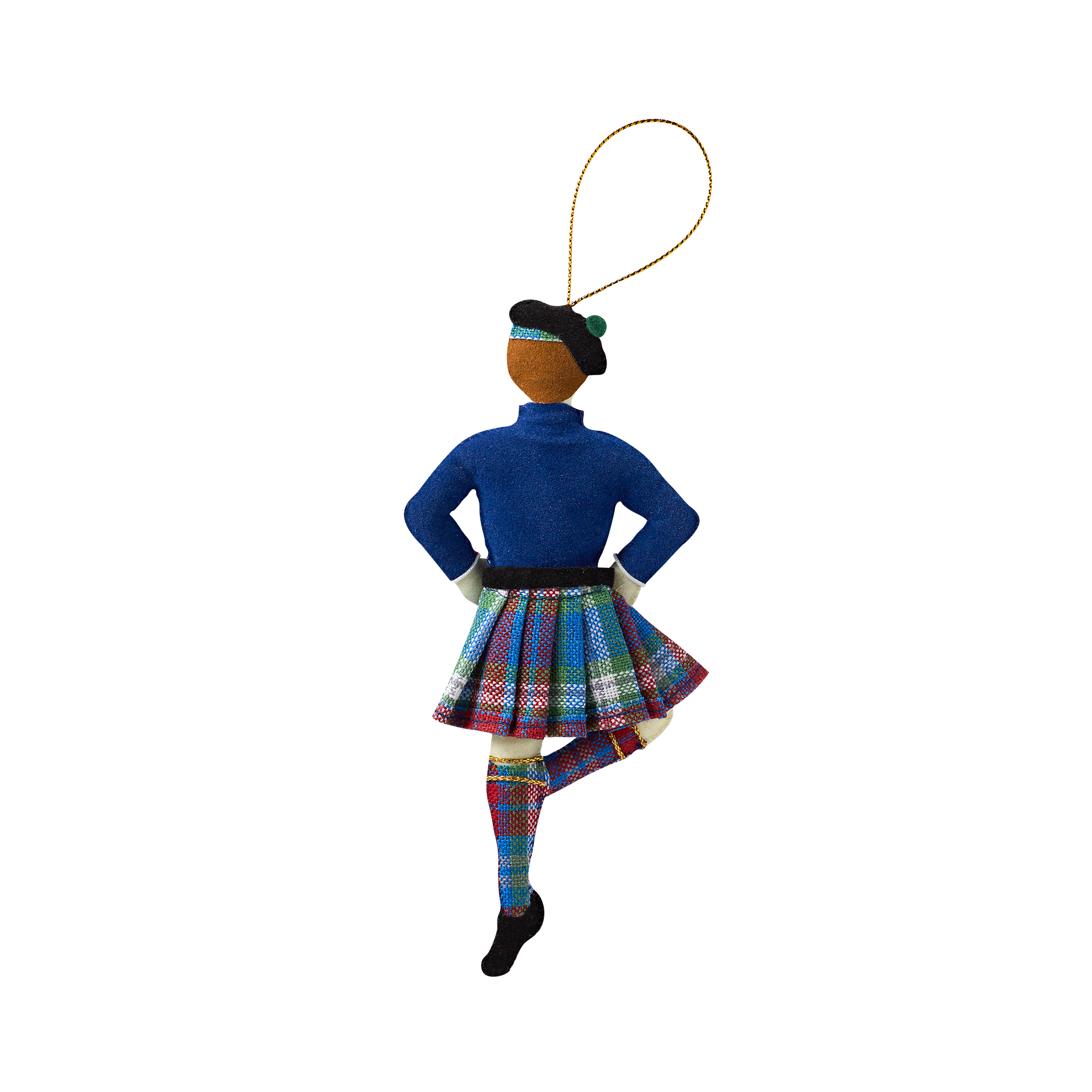 Male Highland Dancer Felt Ornament