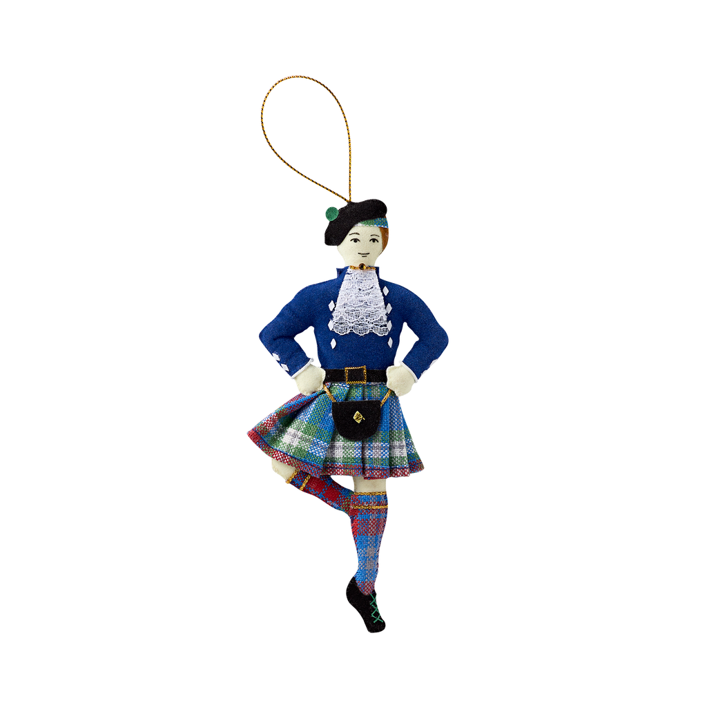 Male Highland Dancer Felt Ornament