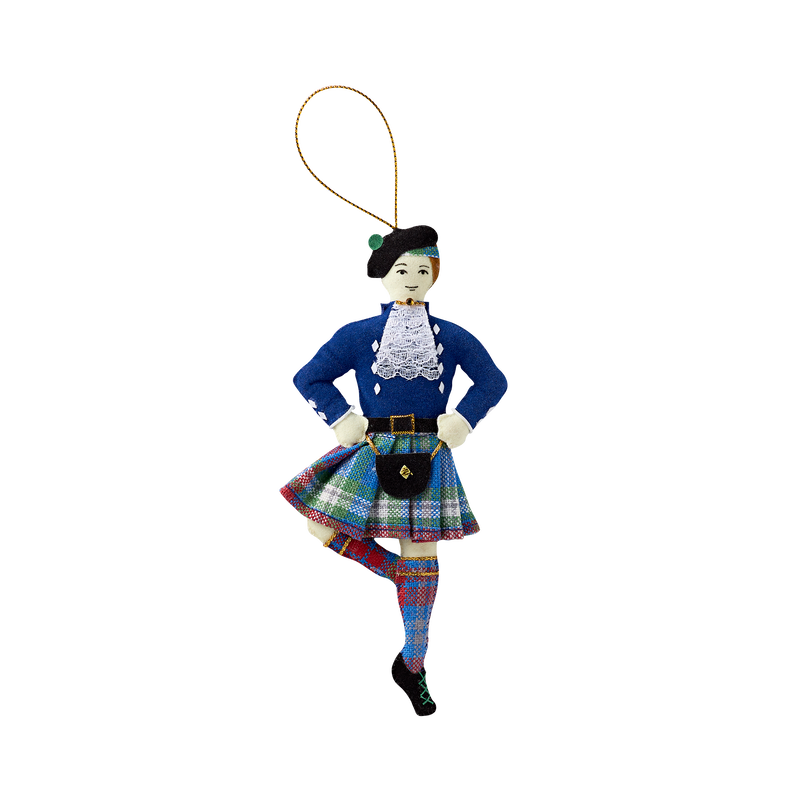 Male Highland Dancer Felt Ornament