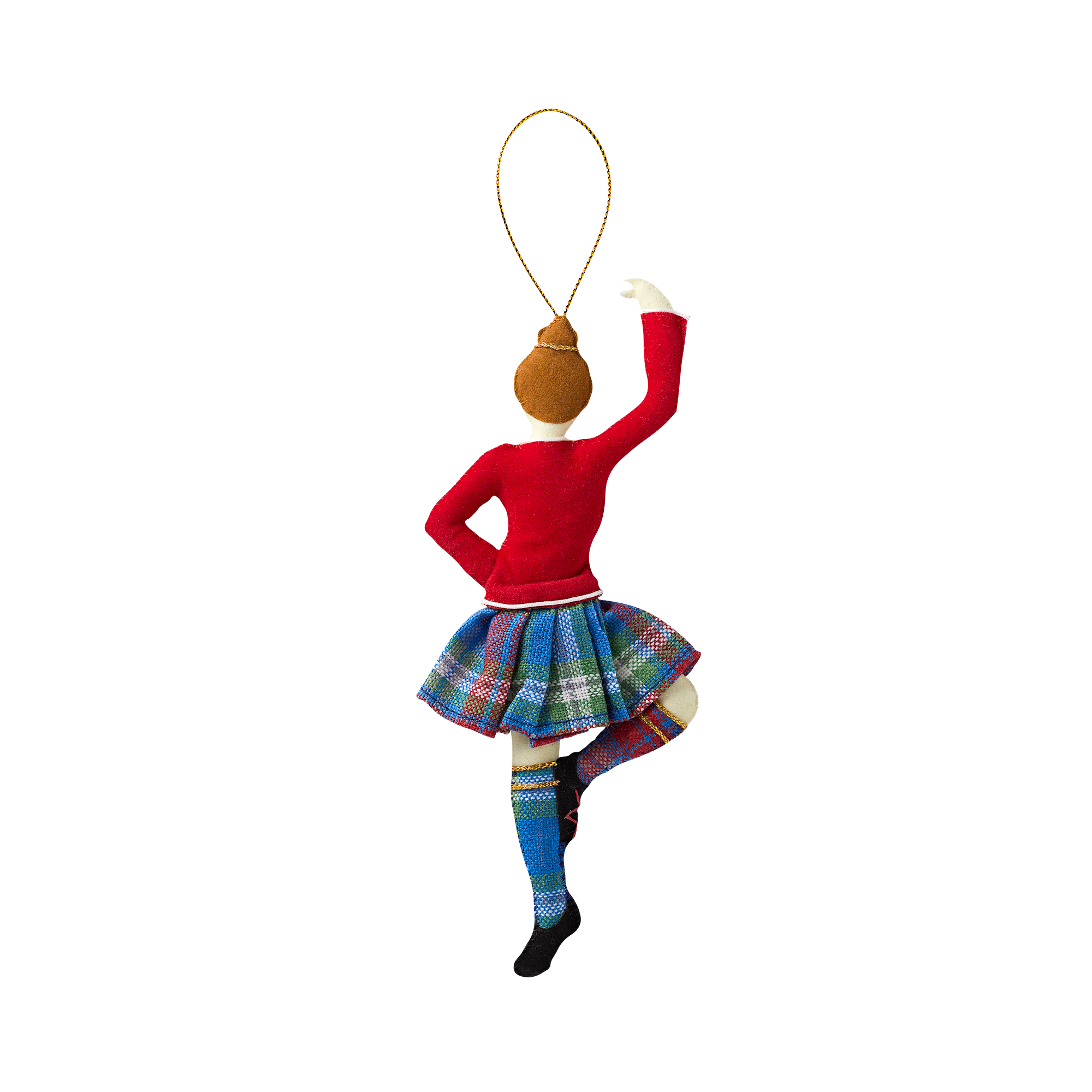 Female Highland Dancer Felt Ornament – White House Historical