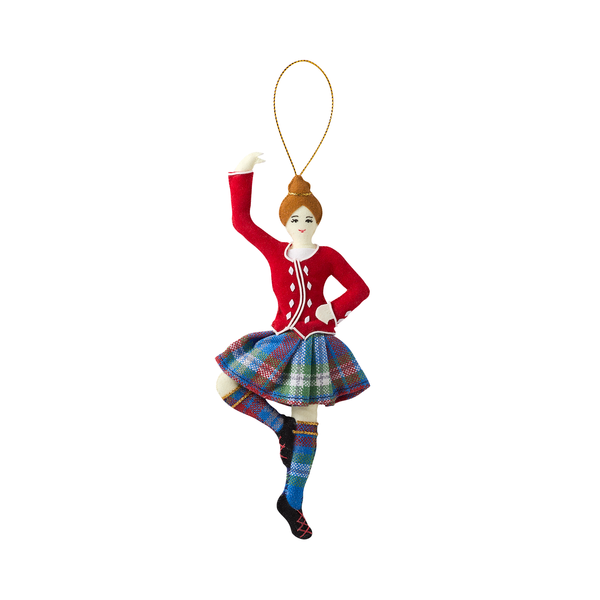 Female Highland Dancer Felt Ornament