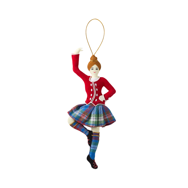 Female Highland Dancer Felt Ornament