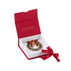 White House Christmas Wreath Brooch