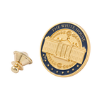 White House Navy and Gold Lapel Pin