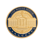 White House Navy and Gold Lapel Pin
