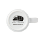 The People's House Blue and White Logo Mug