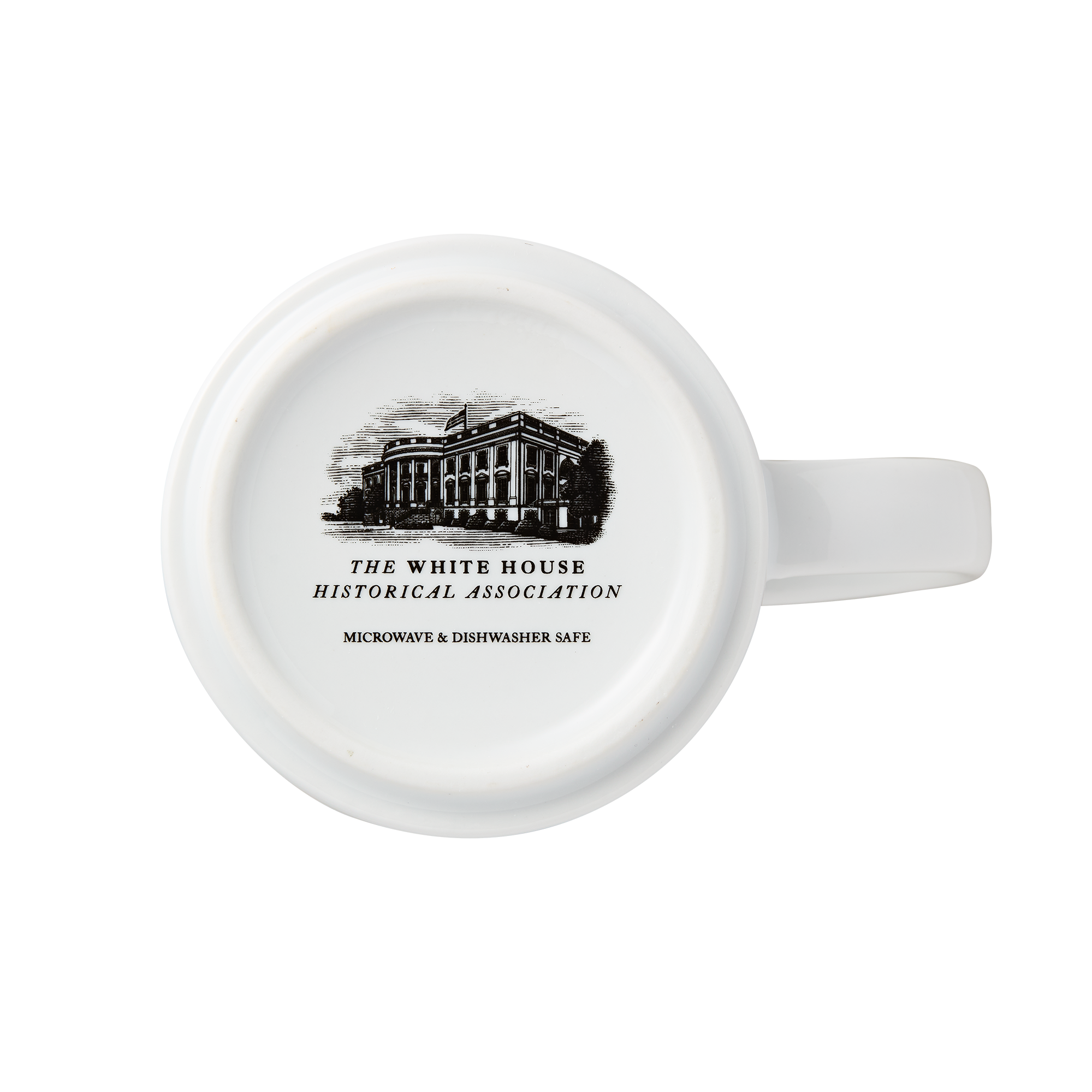 The People's House Blue and White Logo Mug