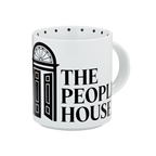 The People's House Black and White Logo Mug