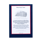 White House Embroidered Patch - Card Back