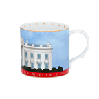 The People's House, White House Red with Gold Mug
