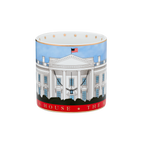 The People's House, White House Red with Gold Mug