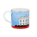 The People's House, White House Red with Gold Mug