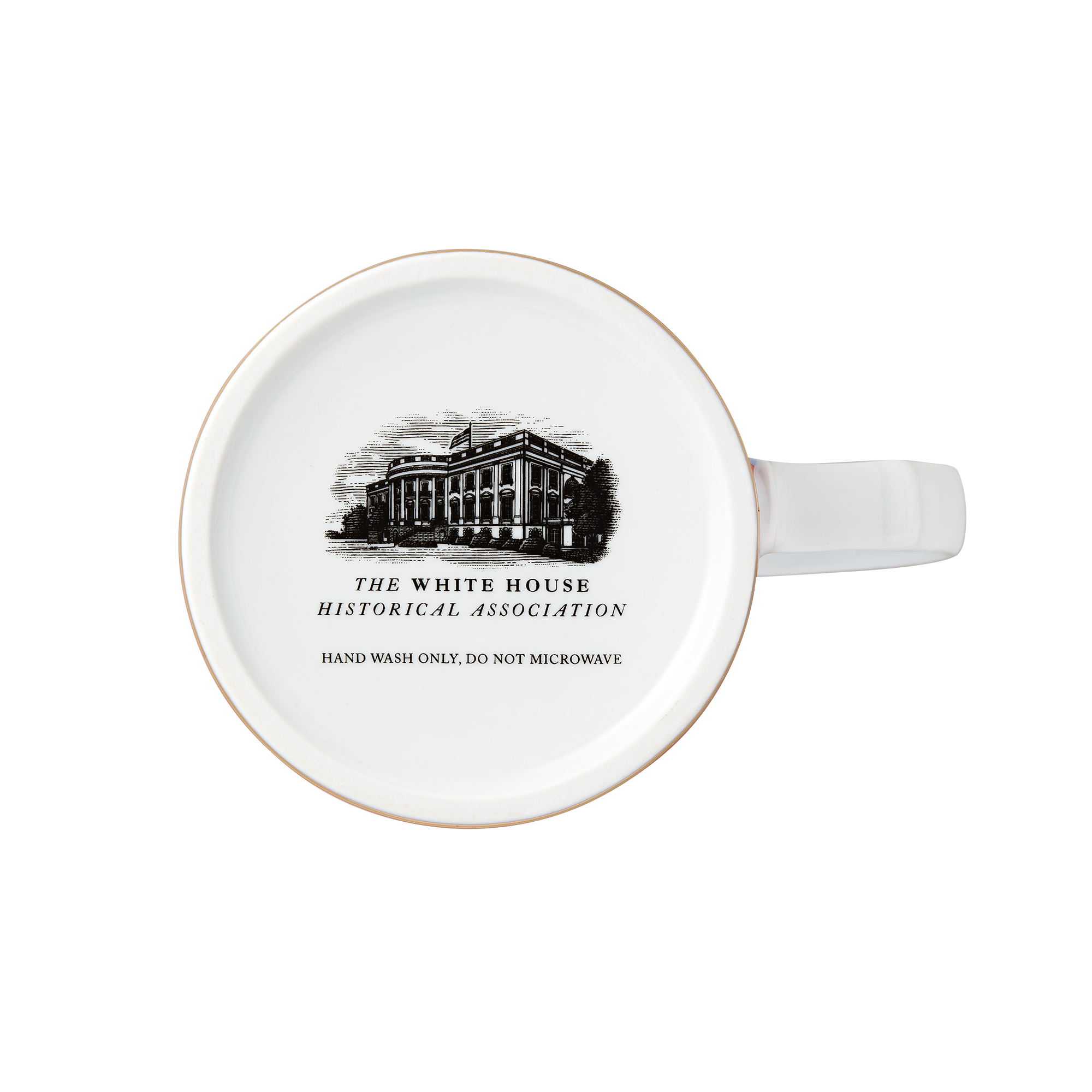 The People's House, White House Red with Gold Mug