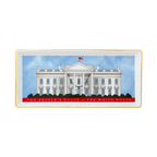 The People's House, White House Red with Gold Tray