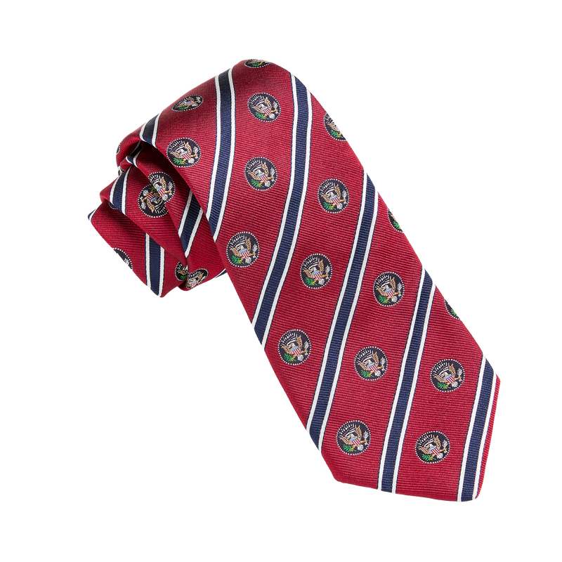 Truman Seal Silk Tie - Red