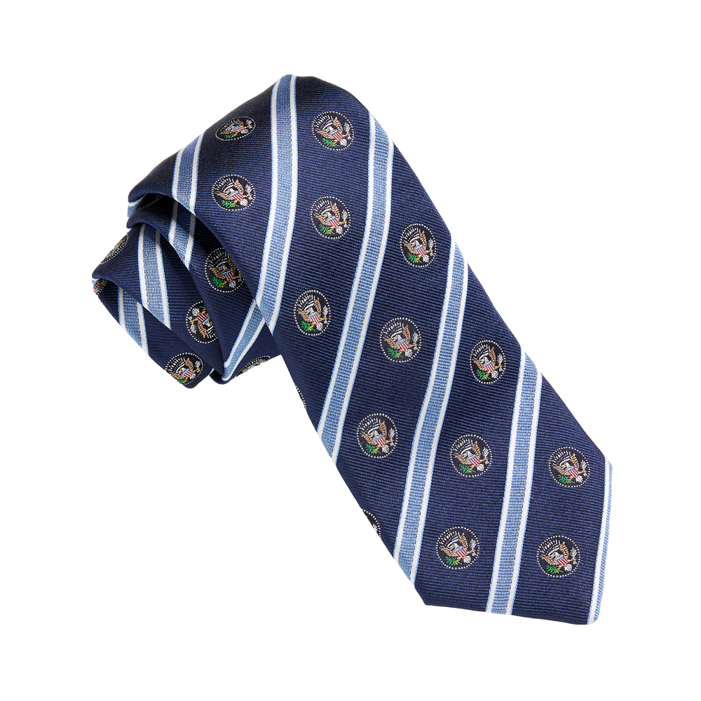 Truman Seal Silk Tie - Navy