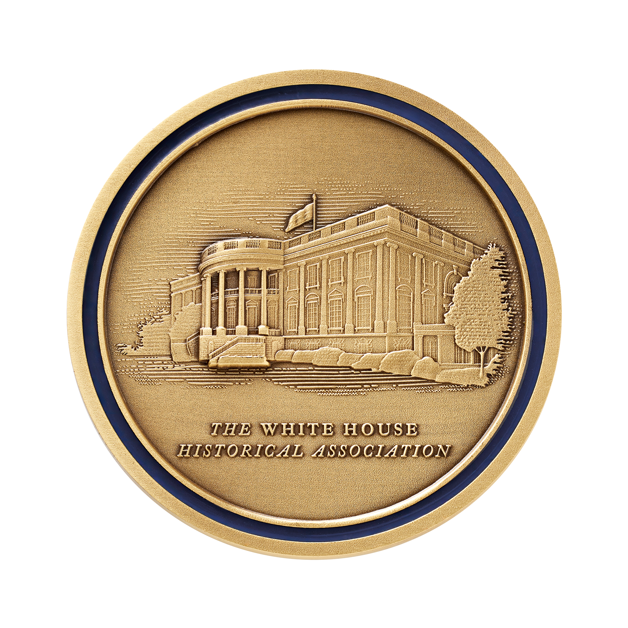White House Presidential Transportation Challenge Coin with Color Fill Sky
