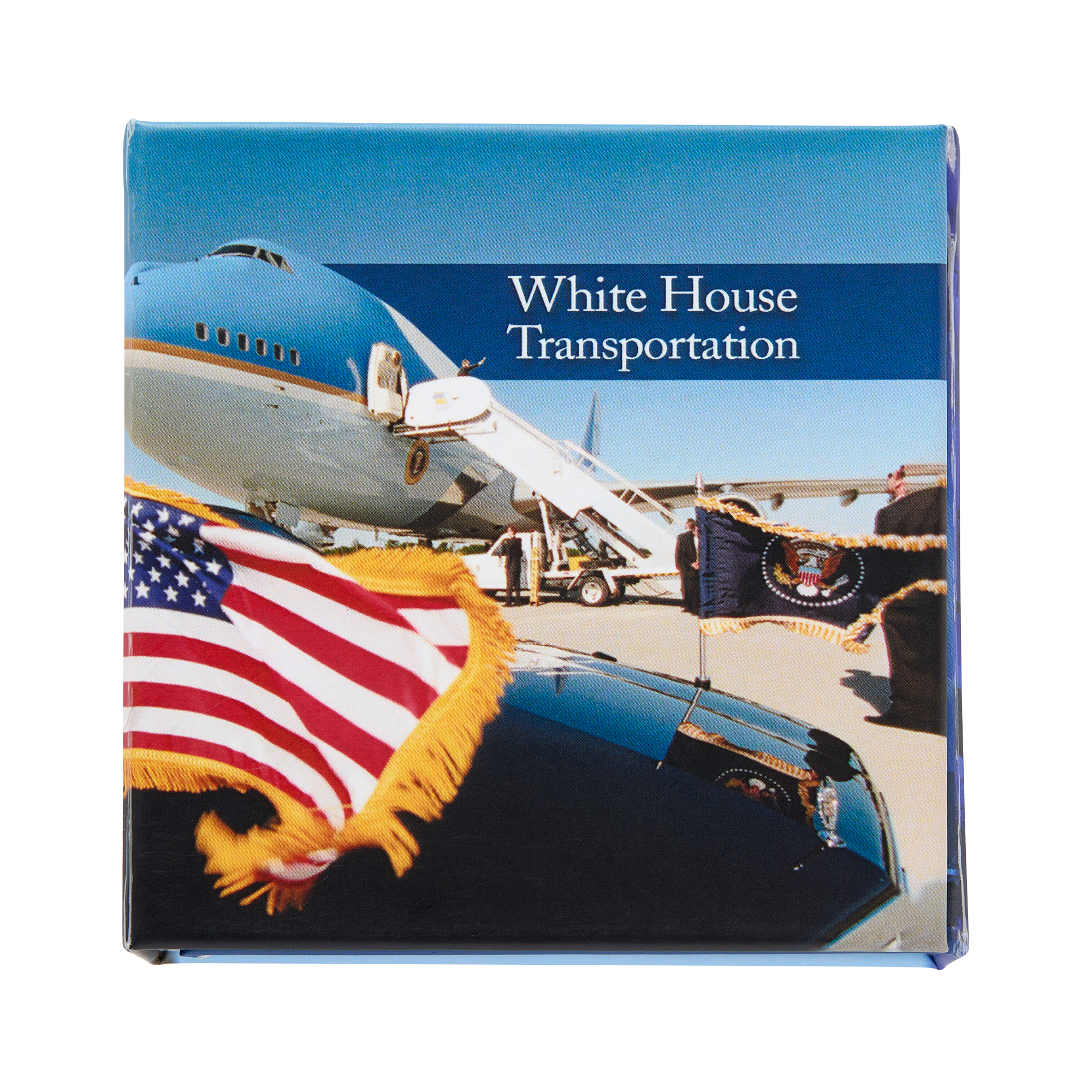 White House Presidential Transportation Challenge Coin with Color Fill Sky