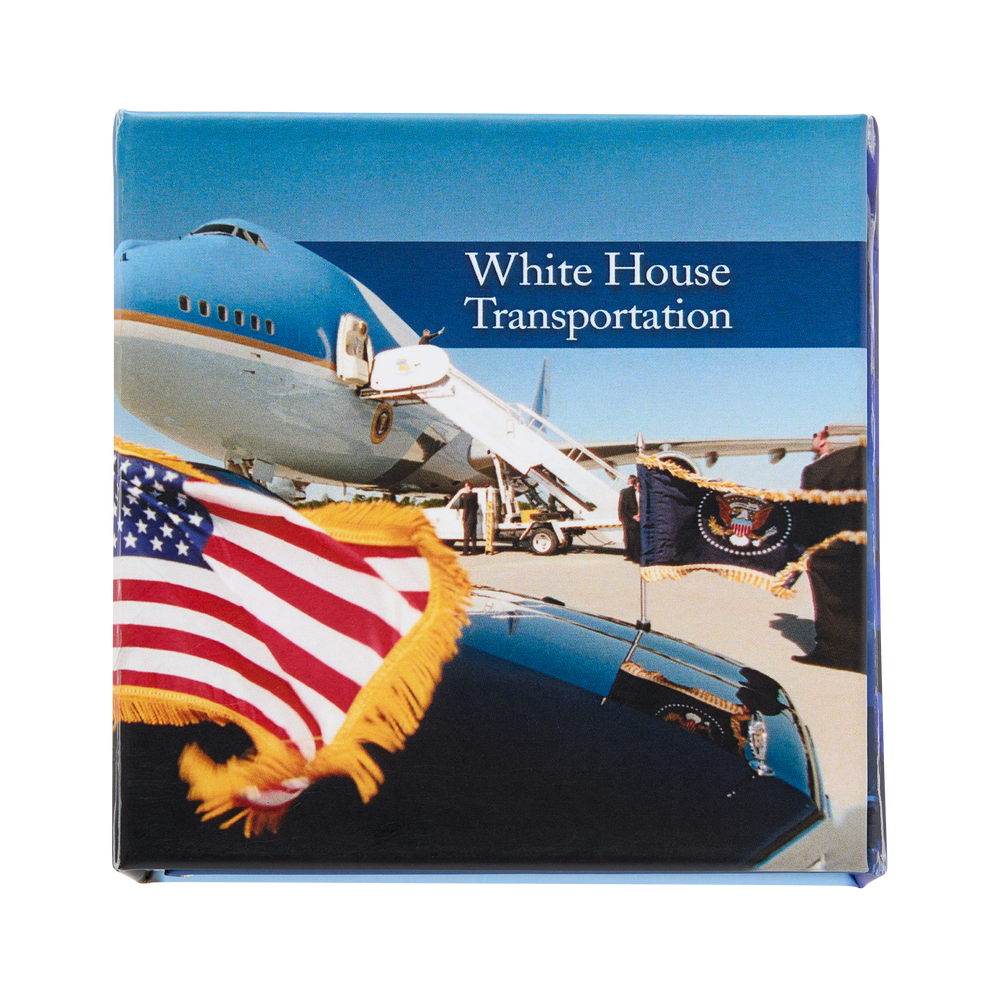 White House Presidential Transportation Challenge Coin with Color Fill Sky