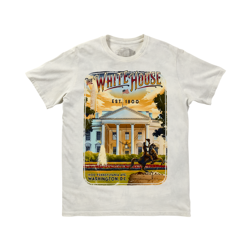 White House Vintage Poster Graphic T-Shirt