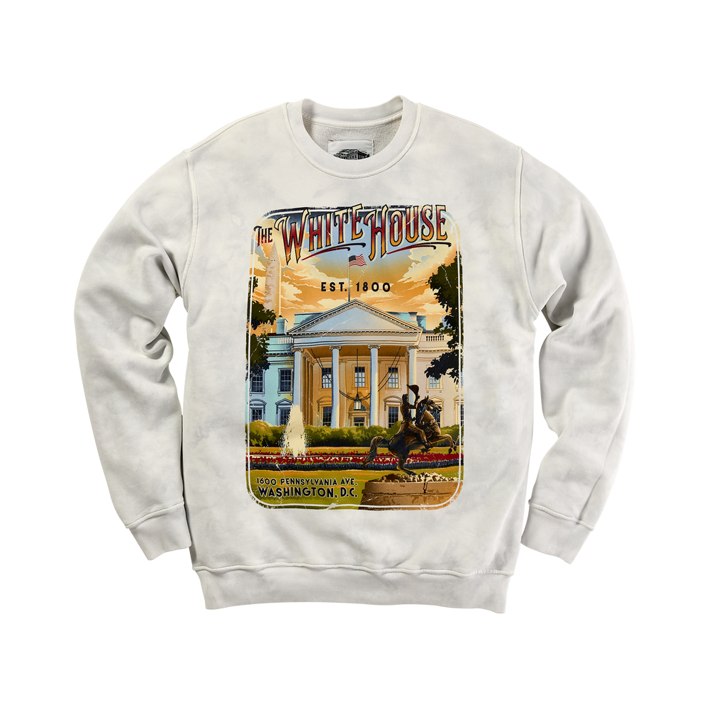 White House Vintage Poster Graphic Sweatshirt