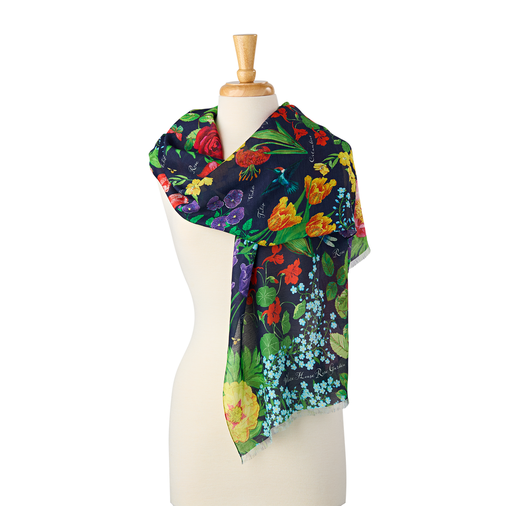 White House Garden Collection Scarf - On Model