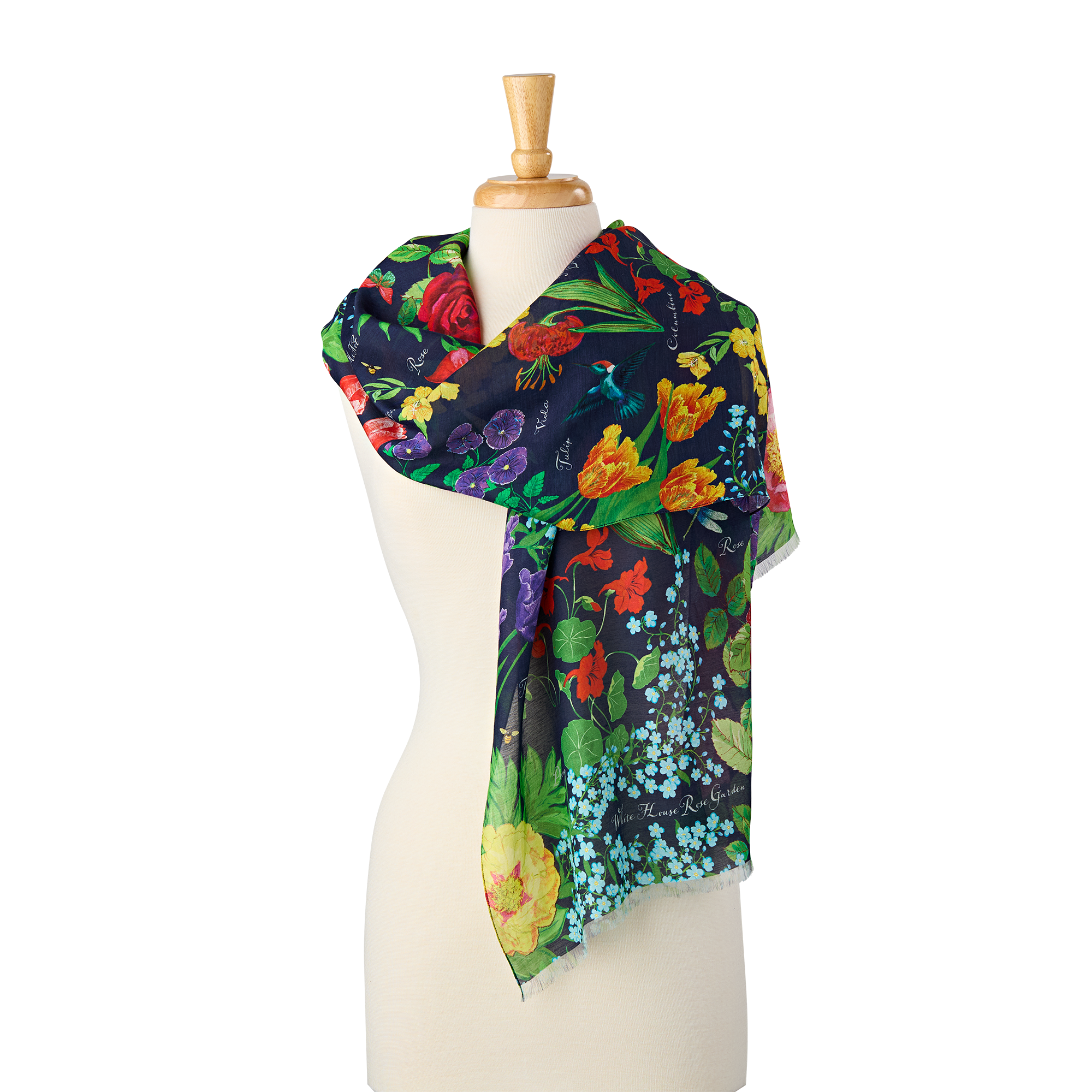 White House Garden Collection Scarf - On Model