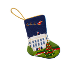 Bauble Stockings White House Needlepoint Mini Stocking