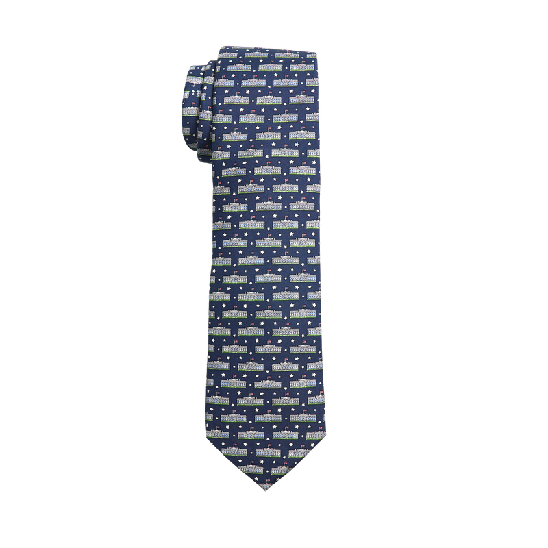 Vineyard Vines White House Silk Tie - Navy