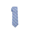 Patterned tie on a white background