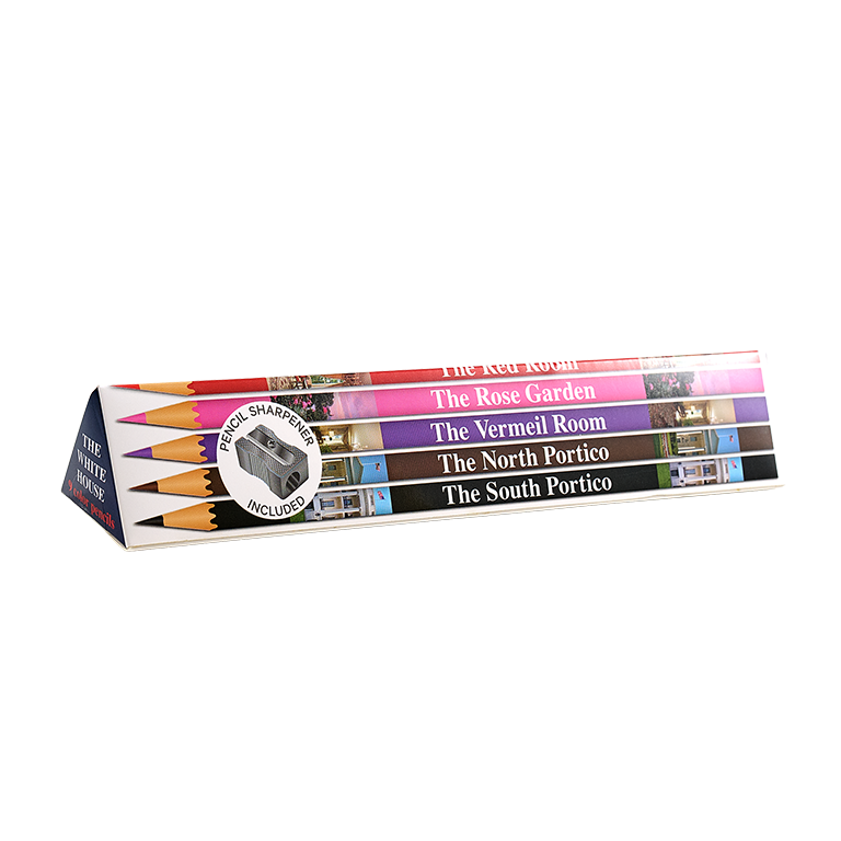 White House Colored Pencil Boxed Set with Sharpener