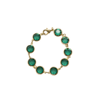 Green Room Faceted Stone Bracelet in 14k Gold