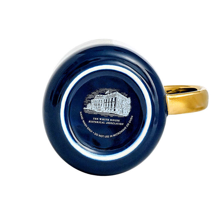Mug with Truman Seal and Gold Trim - Navy - Base