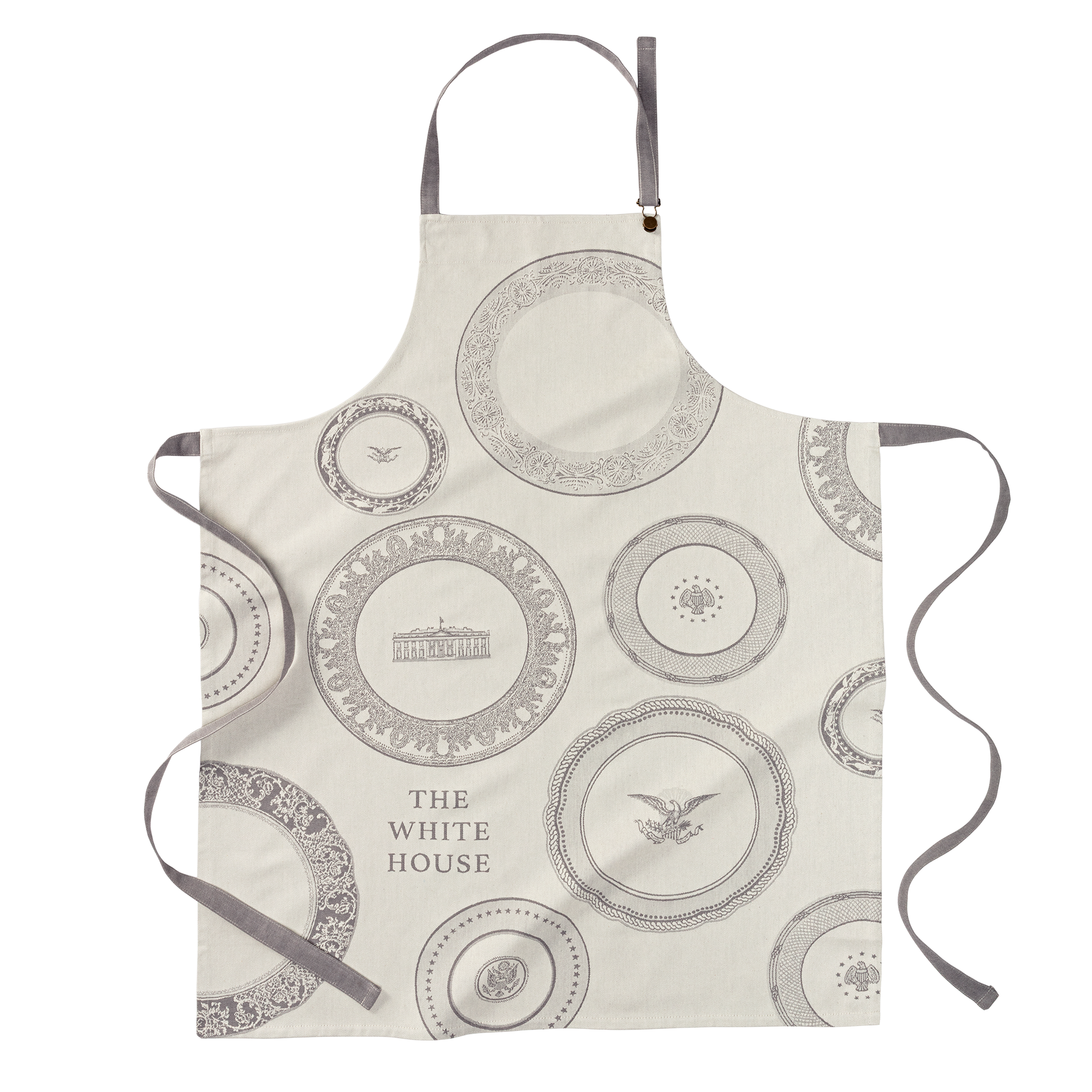White House State China Apron flat