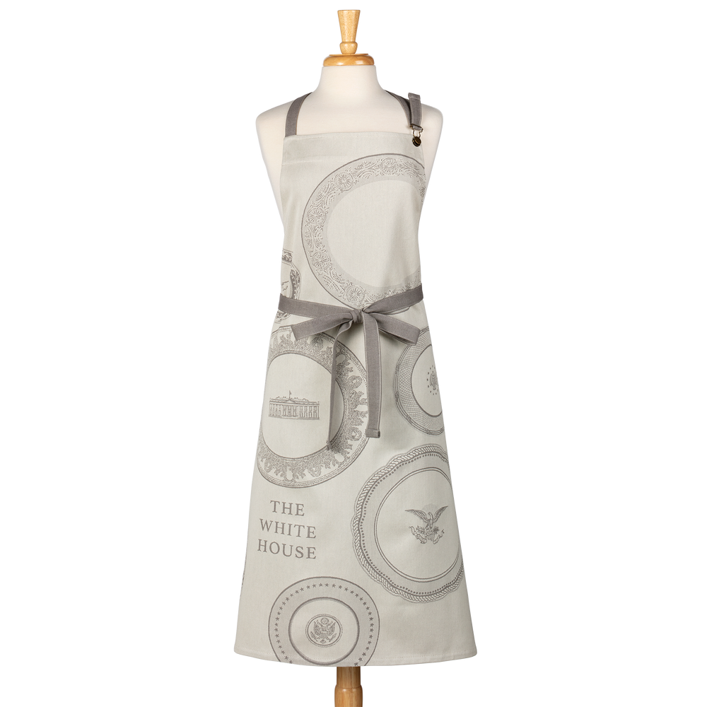 White House State China Apron tied