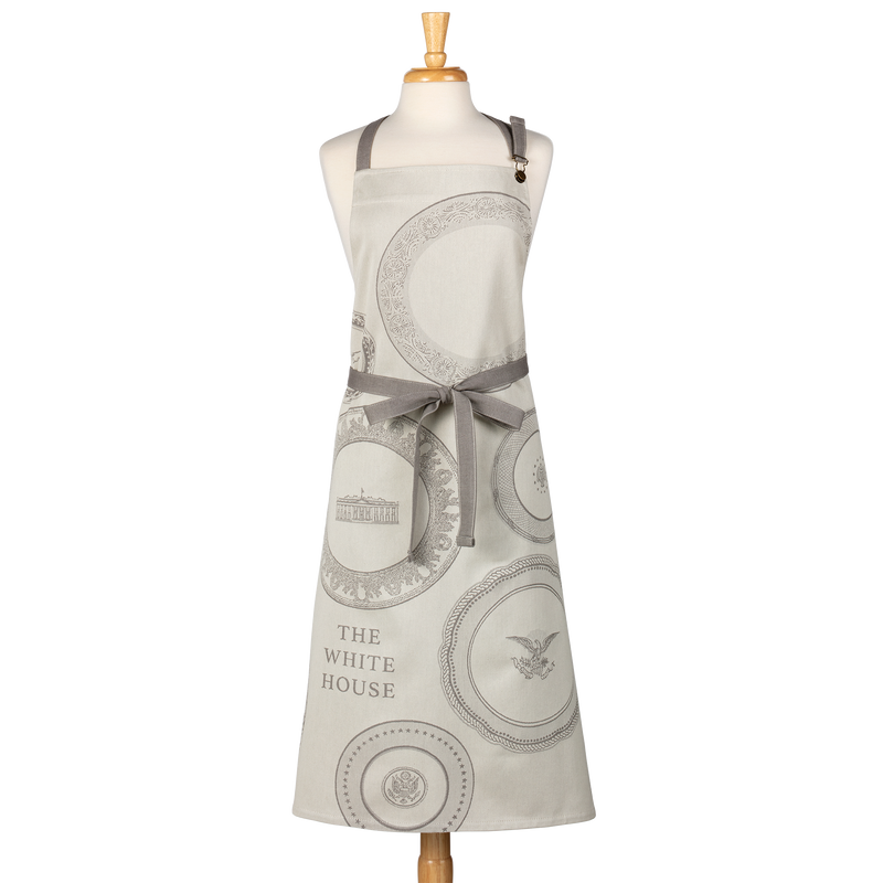 White House State China Apron tied