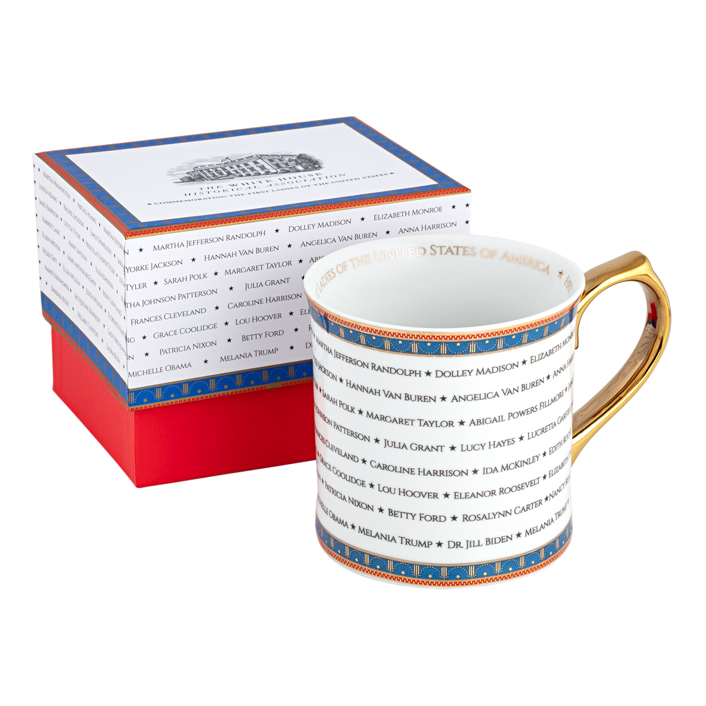 First Ladies Mug front view with gift box