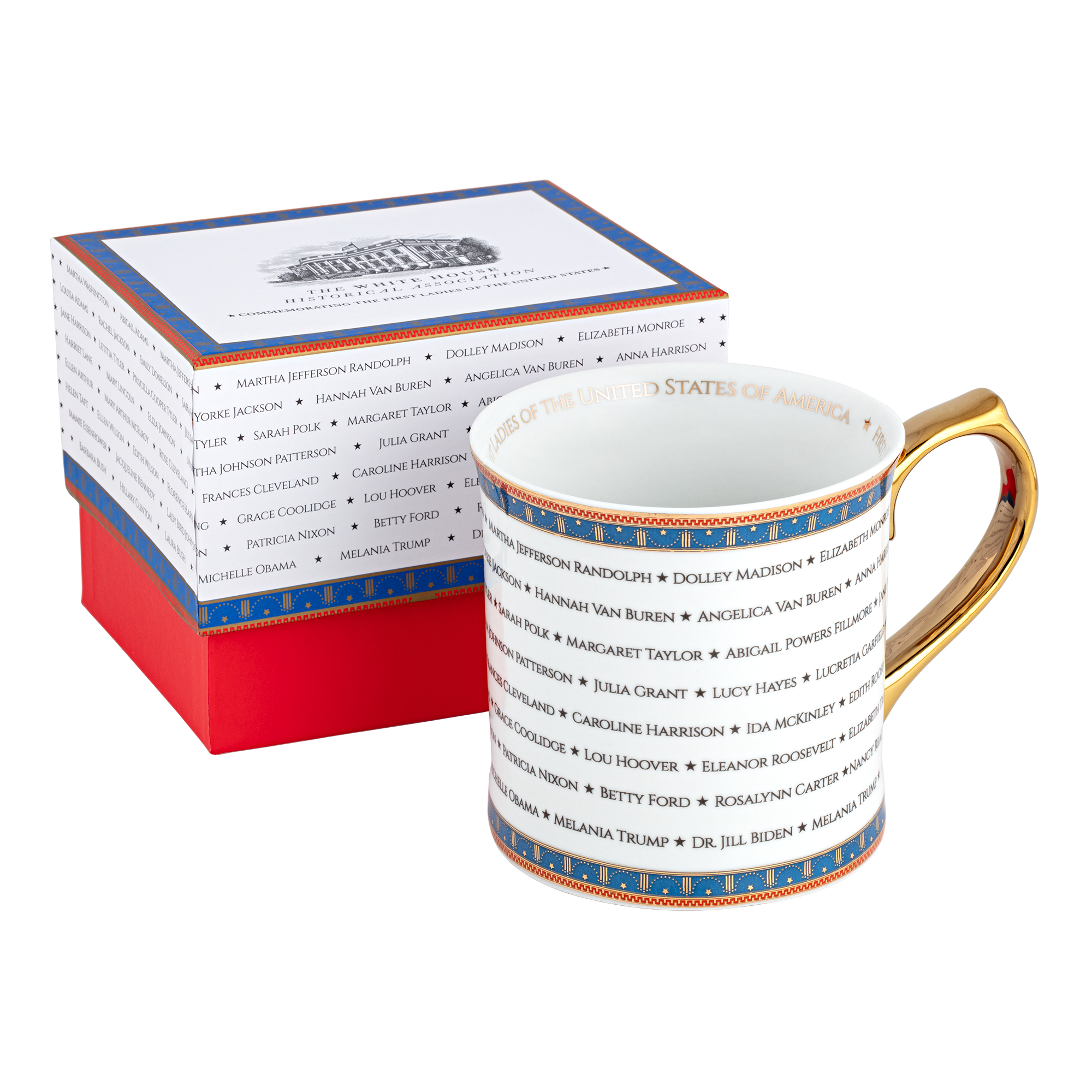 First Ladies Mug front view with gift box