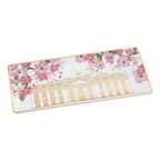 White House with Cherry Blossoms Tray top